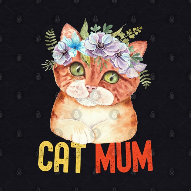 Mother's Day Gifts Cat Mum For Women by Charaf Eddine